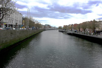 River Liffey Dublin from O'Connel Bridge